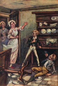 Ilustrace pro Oliver Twist od Charlese Dickense (barevné lito)