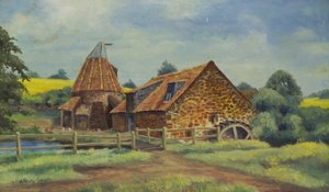 Preston Mill, North Berwick, 1947 od C. Hersley Gilbert