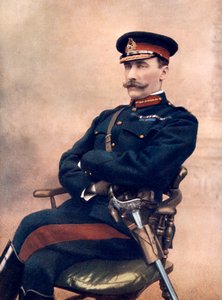 Generálporučík Sir HC Chermside, velící 14. brigádě v Jižní Africe, 1902.