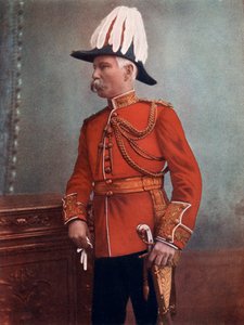Generálmajor GH Marshall, velící královského dělostřelectva, South Africa Field Force, 1902.