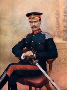 Generálmajor JM Babington, velící 1. jízdní brigádě v Jižní Africe, 1902.