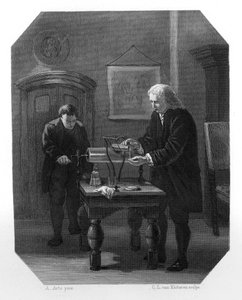 Pieter van Musschenbroek a Andreas Cunaeus, holandští vědci, c1870