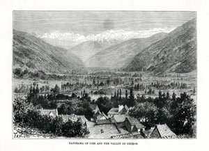 Cier a údolí Bagneres-de-Luchon, Francie, c1879.
