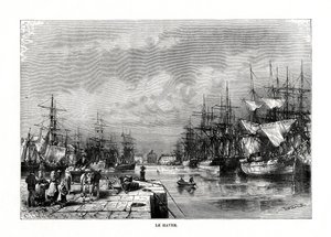 Le Havre, Normandie, severní Francie, 1879