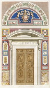 Dveře do Raphael Loggia ve Vatikánu, 1772 od C. Savorelli