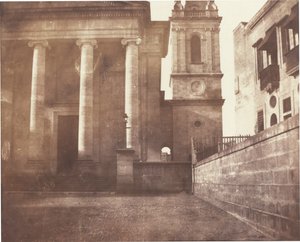 Katedrála svatého Pavla, Valetta, Malta, se zvonicí, 1846 (foto)