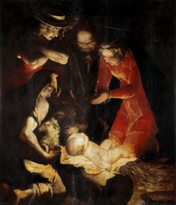 Klanění pastýřů, 1550. od Cambiaso