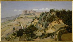 Citadela ve Volterře od Jean Baptiste Camille Corot