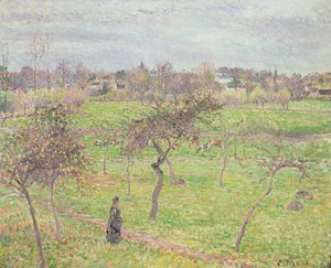 Jabloně na louce v Eragny, 1894 od Camille Jacob Pissarro