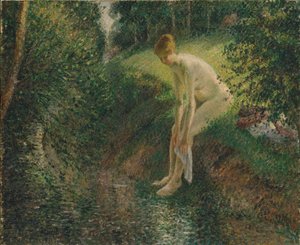 Bather in the Woods, 1895 od Camille Jacob Pissarro