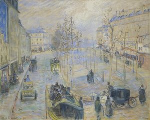 Boulevard Rochechouart, 1880 od Camille Jacob Pissarro