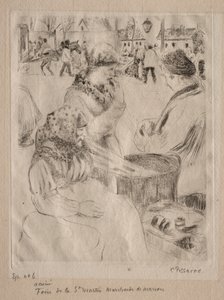Prodejce kaštanů, 1878. od Camille Jacob Pissarro
