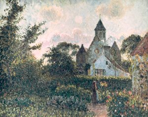 Kostel Knocke, 1894 od Camille Jacob Pissarro