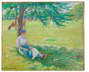 Cowgirl, Eragny, 1887 od Camille Jacob Pissarro