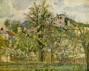 Kuchyně-zahrada s kvetoucími ovocnými stromy, 1877, 1939. od Camille Jacob Pissarro