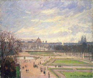 Tuilerijská zahrada. Obraz Camille Pissaro (1830-1903), olej na plátně od Camille Jacob Pissarro