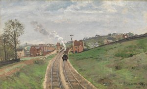 Stanice Lordship Lane, Dulwich, 1871 od Camille Jacob Pissarro