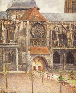 Portál kostela Saint-Jacques v Dieppe; Portál kostela Saint-Jaques v Dieppe, 1901 od Camille Jacob Pissarro