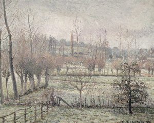 Sněhový efekt v Eragny, 1894 od Camille Jacob Pissarro