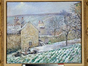 Sněhový efekt v Ermitáži. Obraz Camille Pissarro (1830-1903) od Camille Jacob Pissarro