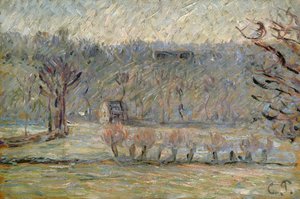The Hill at Vaches, Bazincourt, c.1890 od Camille Jacob Pissarro