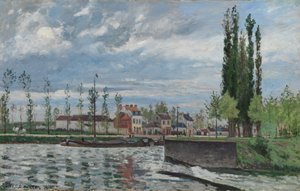 Zámek v Pontoise, 1872. od Camille Jacob Pissarro