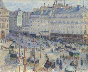 Place du Havre, Paříž, 1893 od Camille Jacob Pissarro