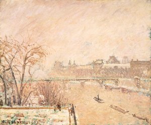 Seina z Pont-Neuf od Camille Jacob Pissarro