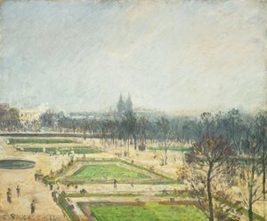 Tuileries Ponds, Mist; Tuileries Basin, Mist, 1900 od Camille Jacob Pissarro