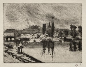 Pohled na Rouen, 1884. od Camille Jacob Pissarro
