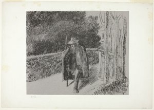 Žebrák s berlí od Camille Pissarro