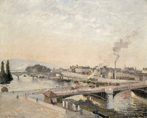 Mosty Boieldieu a Corneille od Camille Jacob Pissarro