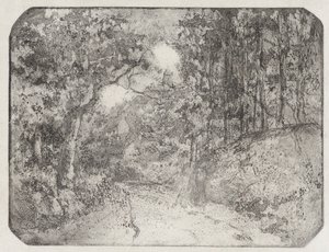 Cesta pod lesy v Pontoise, 1879. od Camille Pissarro