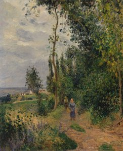 Côte des Grouettes, poblíž Pontoise, kolem roku 1878 (olej na plátně) od Camille Jacob Pissarro