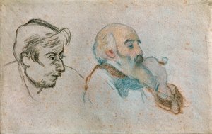 Dvojportréty Gauguina a Pissarra ... od Camille Pissarro