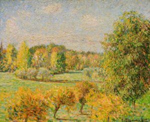 Podzimní efekt, ořech, Eragny od Camille Pissarro