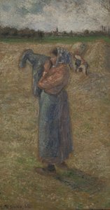 Žena v polích, 1882. od Camille Pissarro