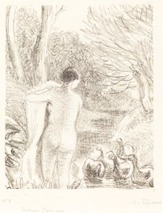 Nahá husí dívka, c. 1897. od Camille Pissarro