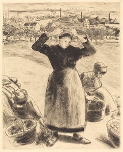 Sbírání brambor od Camille Pissarro