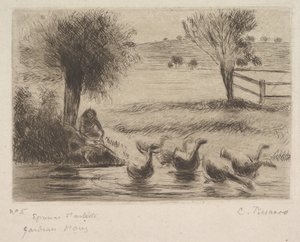 Husí dívka, 1888. od Camille Jacob Pissarro