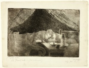 Babička: Umělcova matka od Camille Pissarro