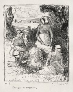 Skupina rolníků od Camille Pissarro