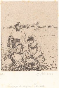 Skupina rolníků Skupina rolníků, c. 1899. od Camille Pissarro