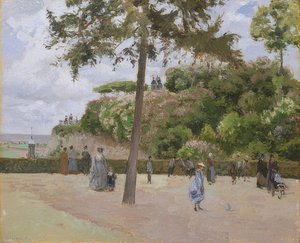V parku Pontoise. 1874 od Camille Jacob Pissarro
