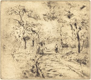 V polích v Ennery (Dans les champs, Ennery) od Camille Pissarro