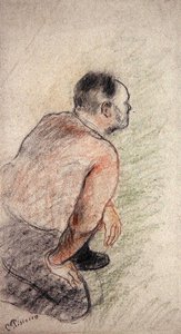 Julien Tanguy (křída na papíře) od Camille Pissarro