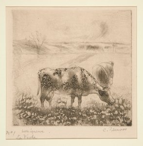 La Vache (kráva) od Camille Pissarro