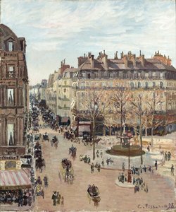 Rue Saint-Honoré od Camille Pissarro