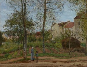 Krajina v Louveciennes (podzim) od Camille Pissarro