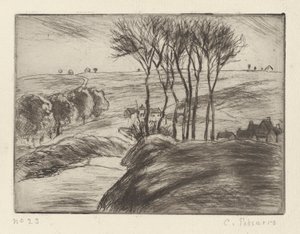 Krajina u Osného od Camille Pissarro